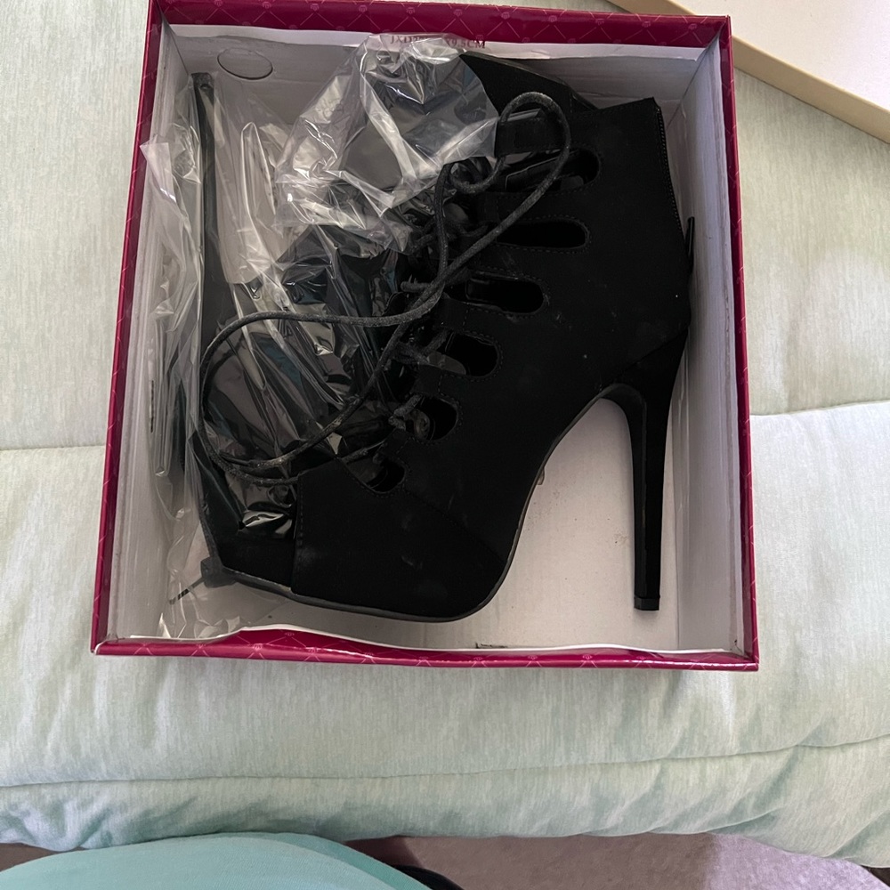 Black high heels